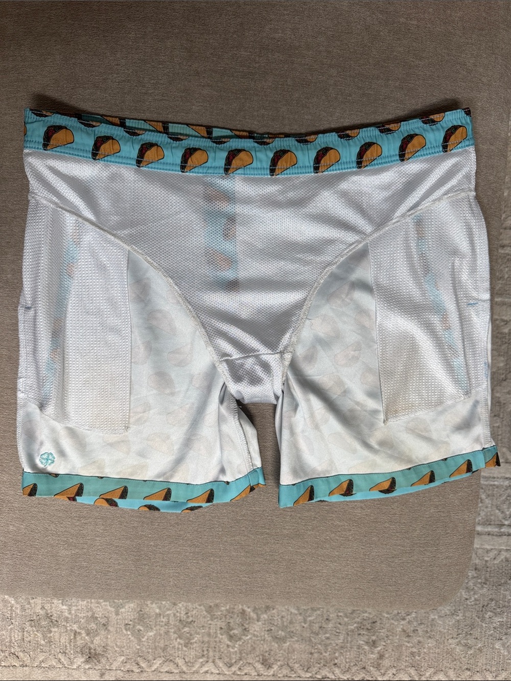 Lucky Brand Aqua Swim Trunks with Taco Print - Picture 4 of 8